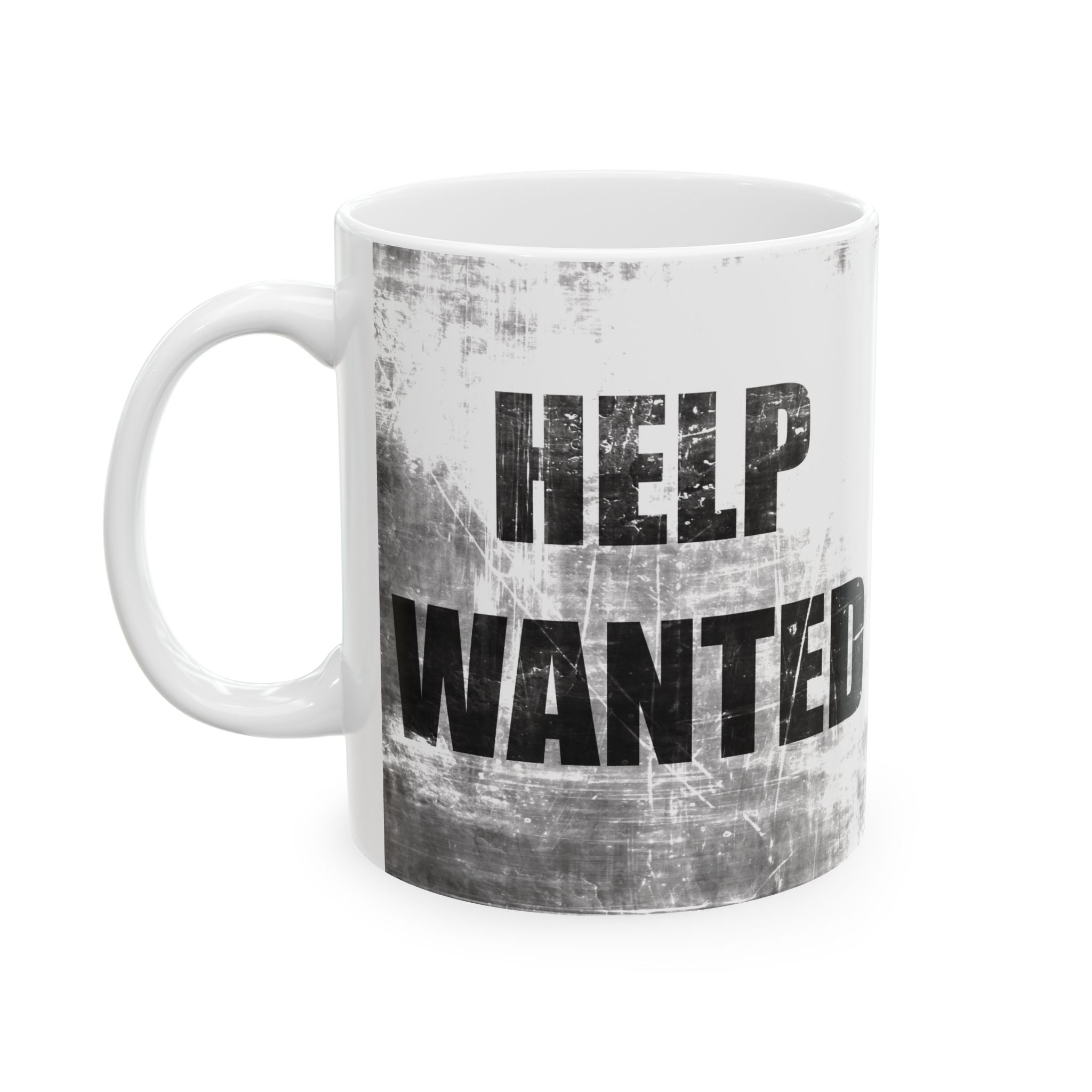 C-H HELP WANTED coffee mug